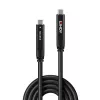 Lindy 10m USB 3.2 Gen 1 ja DP 1.4 Type C hübriidkaabel, 10 m, USB C, USB C, USB 3.2 Gen 1 (3.1 Gen 1), must