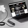 Lindy DST-Micro 140, USB-C sülearvuti mikro dokkimisjaam 4K toega ja 1,4 m 60 W laadimiskaabliga