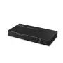 Lindy 2 pordiga HDMI 8K60 jaotur heliga, HDMI, 2x HDMI, 3,5 mm, 7680 x 4320 pikslit, must, metall