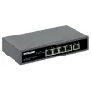 Intellinet 5-Pordi Gigabitne Lüliti PoE Läbivooluga, Üks IEEE 802.3bt (PoE++ / 4PPoE) PD PoE Port 95 W Sisendvõimsusega, Neli PSE PoE Porti, PoE Toite-eelarve kuni 65 W, IEEE 802.3at/af Ühilduv Väljund, Lauaarvuti, Seinale Kinnitatav Valik