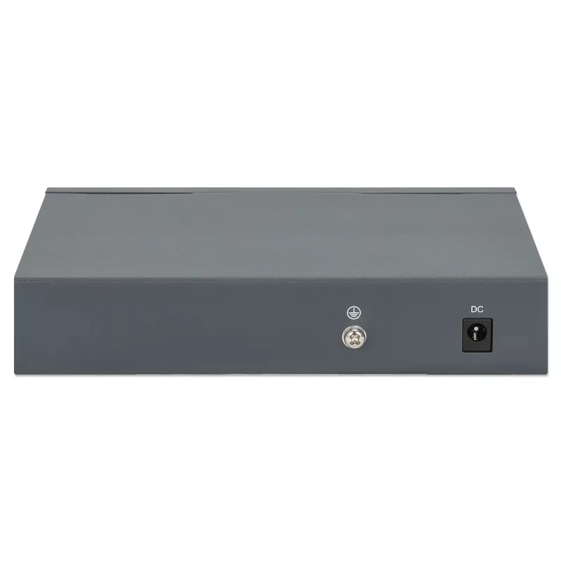 Intellinet 5-Pordi Gigabitne Lüliti PoE Läbivooluga, Üks IEEE 802.3bt (PoE++ / 4PPoE) PD PoE Port 95 W Sisendvõimsusega, Neli PSE PoE Porti, PoE Toite-eelarve kuni 65 W, IEEE 802.3at/af Ühilduv Väljund, Lauaarvuti, Seinale Kinnitatav Valik