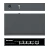 Intellinet 5-Pordi Gigabitne Lüliti PoE Läbivooluga, Üks IEEE 802.3bt (PoE++ / 4PPoE) PD PoE Port 95 W Sisendvõimsusega, Neli PSE PoE Porti, PoE Toite-eelarve kuni 65 W, IEEE 802.3at/af Ühilduv Väljund, Lauaarvuti, Seinale Kinnitatav Valik