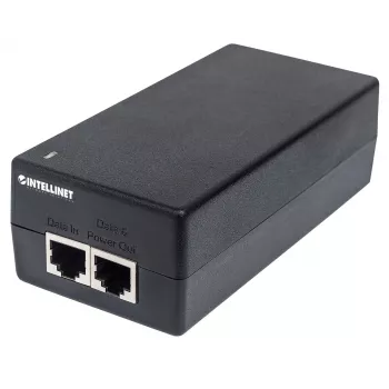 Intellinet Gigabit Ultra PoE+ injektor, 1 x 60 W port, ühildub IEEE 802.3bt ja IEEE 802.3at/af, plastikkorpus