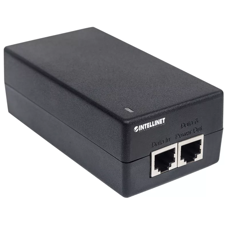 Intellinet Gigabit Ultra PoE+ injektor, 1 x 60 W port, ühildub IEEE 802.3bt ja IEEE 802.3at/af, plastikkorpus