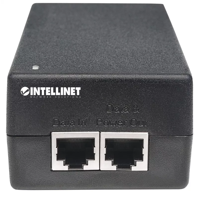 Intellinet Gigabit Ultra PoE+ injektor, 1 x 60 W port, ühildub IEEE 802.3bt ja IEEE 802.3at/af, plastikkorpus