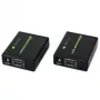 AV saatja ja vastuvõtja TECHLY IDATA EXT-E70 — HDMI pikendaja üle Cat6/6a/7 kaabli, Full HD 1920x1080, 60 m, 10,2 Gbit/s, HDCP, must