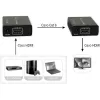 AV saatja ja vastuvõtja TECHLY IDATA EXT-E70 — HDMI pikendaja üle Cat6/6a/7 kaabli, Full HD 1920x1080, 60 m, 10,2 Gbit/s, HDCP, must