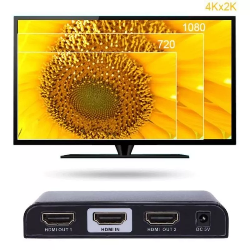 Techly IDATA HDMI2-4K2 videopihustaja HDMI 2x HDMI