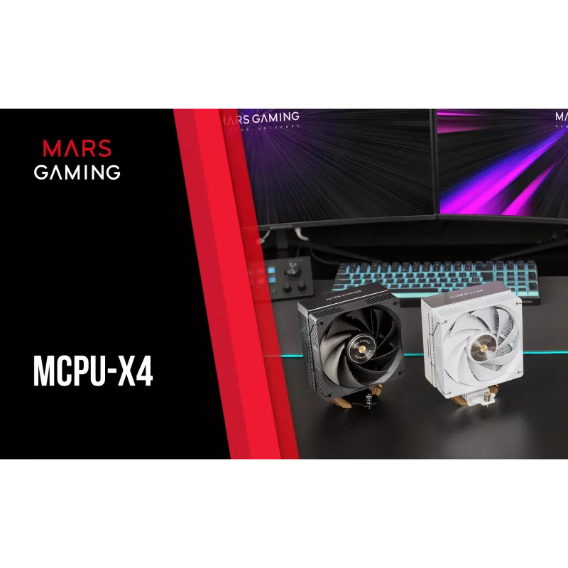 Mars Gaming MCPU-X4 protsessori õhkjahuti 12 cm Must 1 tk