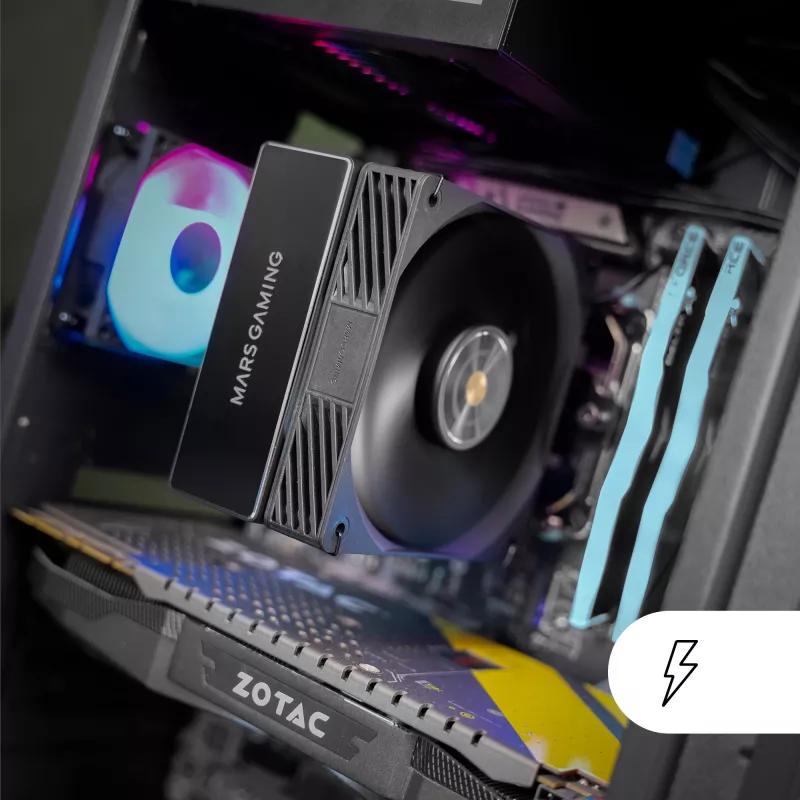 Mars Gaming MCPU-X4 protsessori õhkjahuti 12 cm Must 1 tk