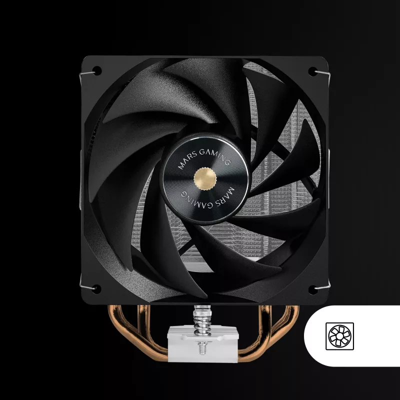 Mars Gaming MCPU-X4 protsessori õhkjahuti 12 cm Must 1 tk