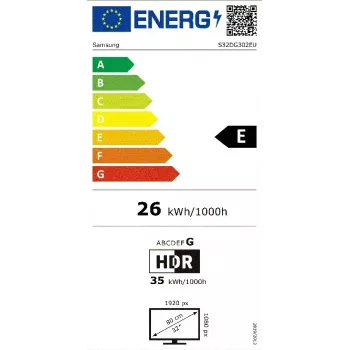 Samsung LS32DG302EUXEN arvutimonitor 81,3 cm (32 tolli) 1920 x 1080 Full HD LCD must
