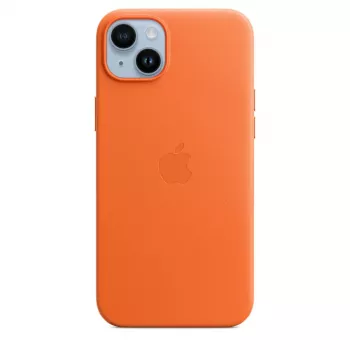 APPLE Apple nahast ümbris MagSafe'iga iPhone 14 Plus Oranž