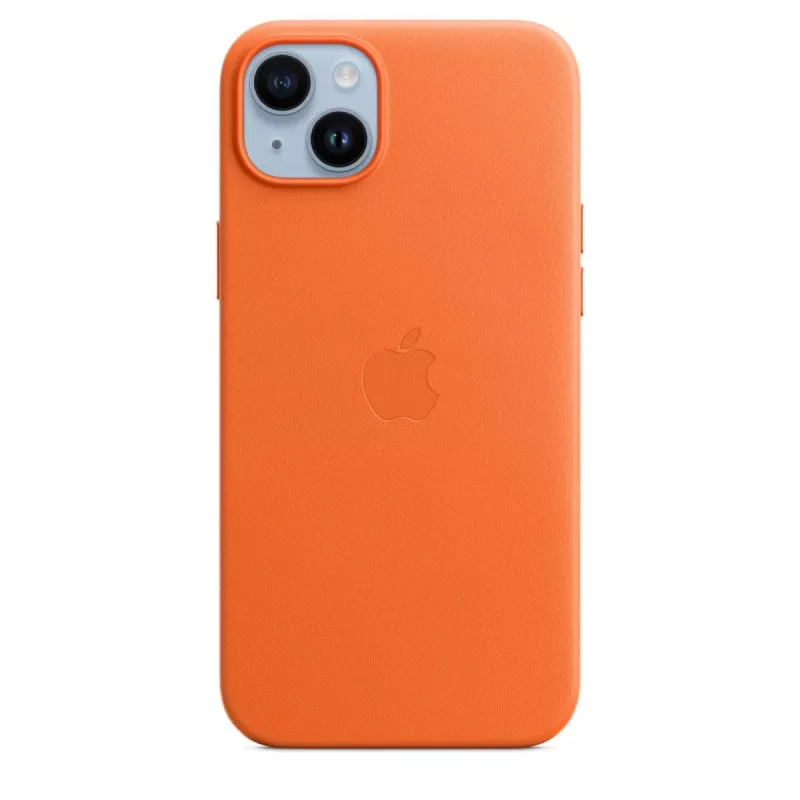 APPLE Apple nahast ümbris MagSafe'iga iPhone 14 Plus Oranž