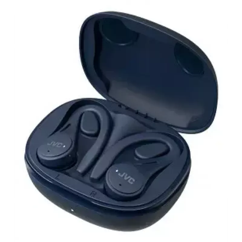 Kõrvasisesed kõrvaklapid JVC HA-EC25TAU — True Wireless, Bluetooth 5.1, IPX5, kõrvakinnitus, 6 mm draiverid, 30 h koos ümbrisega, sinine