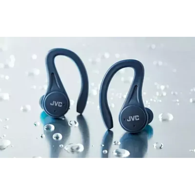 Kõrvasisesed kõrvaklapid JVC HA-EC25TAU — True Wireless, Bluetooth 5.1, IPX5, kõrvakinnitus, 6 mm draiverid, 30 h koos ümbrisega, sinine