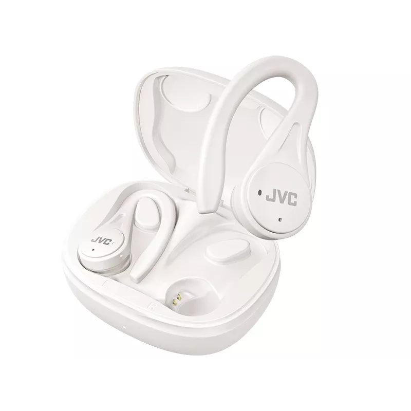JVC Sports TWS Valge, True Wireless Stereo (TWS), 20 - 20000 Hz, Kõned/Muusika, 6,8 g, Peakomplekt, Valge