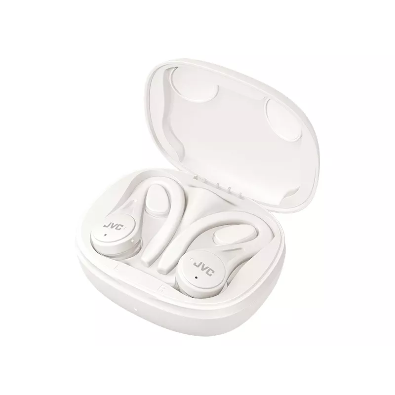 JVC Sports TWS Valge, True Wireless Stereo (TWS), 20 - 20000 Hz, Kõned/Muusika, 6,8 g, Peakomplekt, Valge