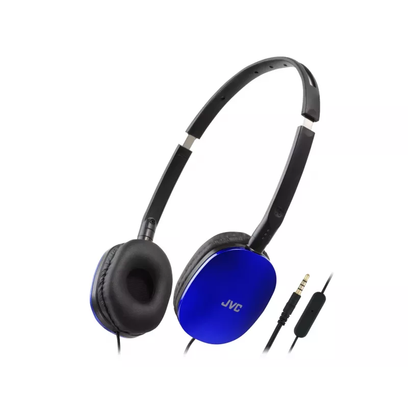 Juhtmega peakomplekt JVC HA-S160M-AU, binauraalne, 3 cm draiverid, 12–24000 Hz, 32 Ω, 1,2 m kaabel, sinine