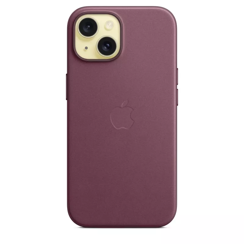 Apple FineWoven ümbris MagSafe'iga iPhone 15 Mulberry
