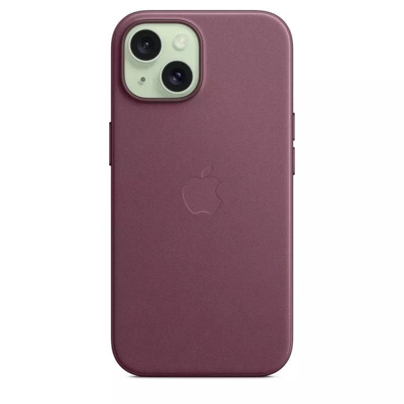 Apple FineWoven ümbris MagSafe'iga iPhone 15 Mulberry