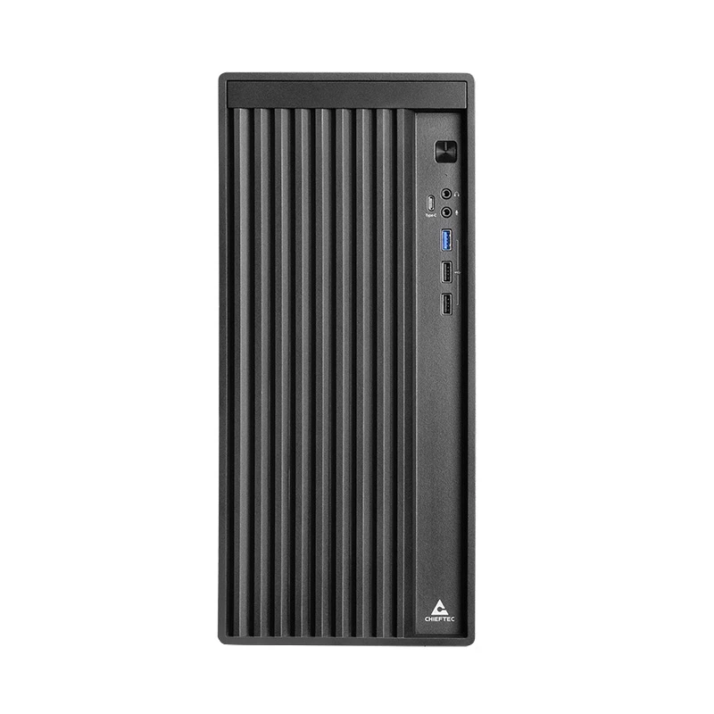PC korpus CHIEFTEC BS-20B-OP Midi Tower, must, microATX/Mini-ITX, 2x 3,5 tolli, max GPU 27 cm, 1x 5,25 tolli sahtel, USB-C