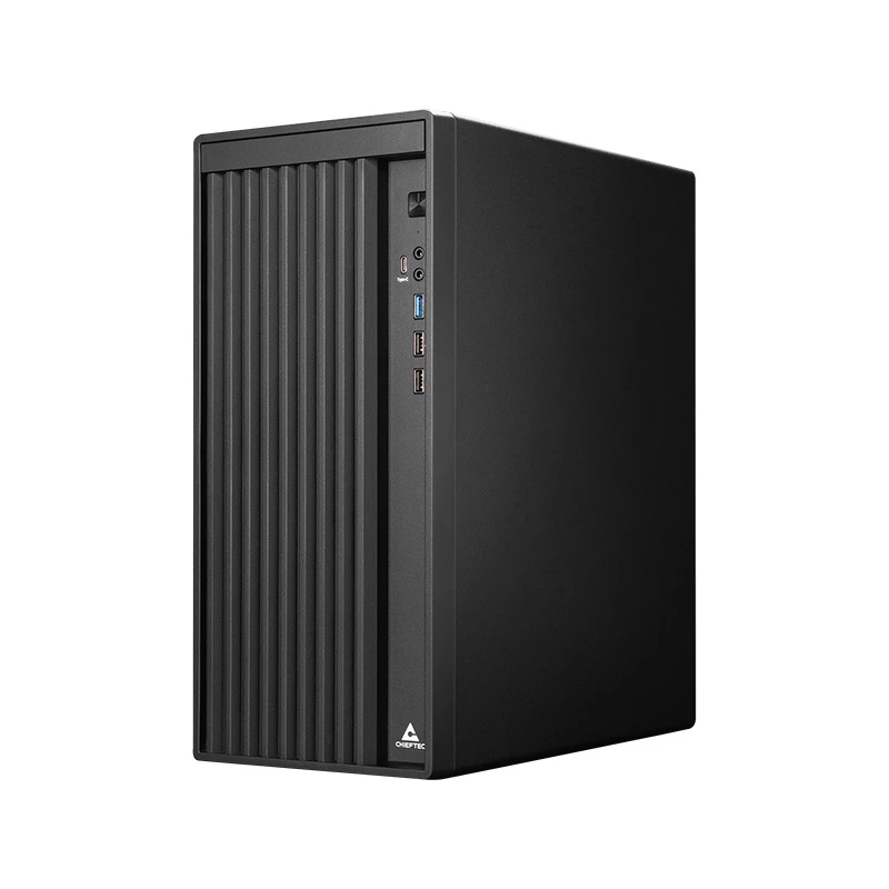 PC korpus CHIEFTEC BS-20B-OP Midi Tower, must, microATX/Mini-ITX, 2x 3,5 tolli, max GPU 27 cm, 1x 5,25 tolli sahtel, USB-C