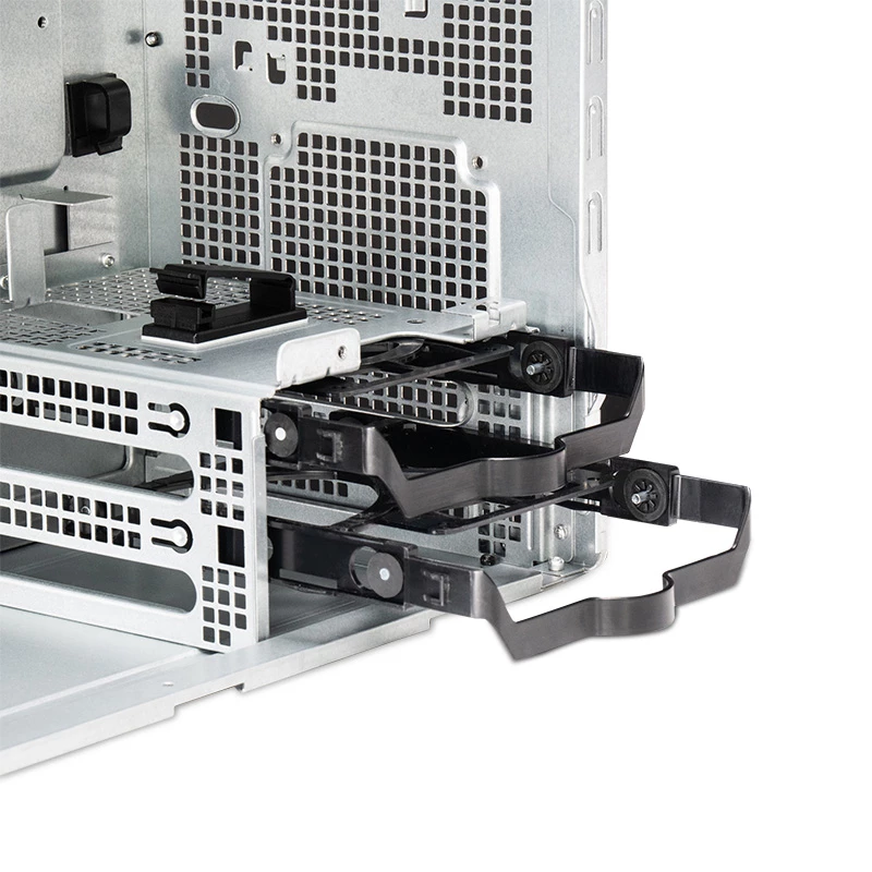 PC korpus CHIEFTEC BS-20B-OP Midi Tower, must, microATX/Mini-ITX, 2x 3,5 tolli, max GPU 27 cm, 1x 5,25 tolli sahtel, USB-C
