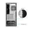 PC korpus CHIEFTEC BS-20B-OP Midi Tower, must, microATX/Mini-ITX, 2x 3,5 tolli, max GPU 27 cm, 1x 5,25 tolli sahtel, USB-C