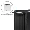 PC korpus CHIEFTEC BS-20B-OP Midi Tower, must, microATX/Mini-ITX, 2x 3,5 tolli, max GPU 27 cm, 1x 5,25 tolli sahtel, USB-C