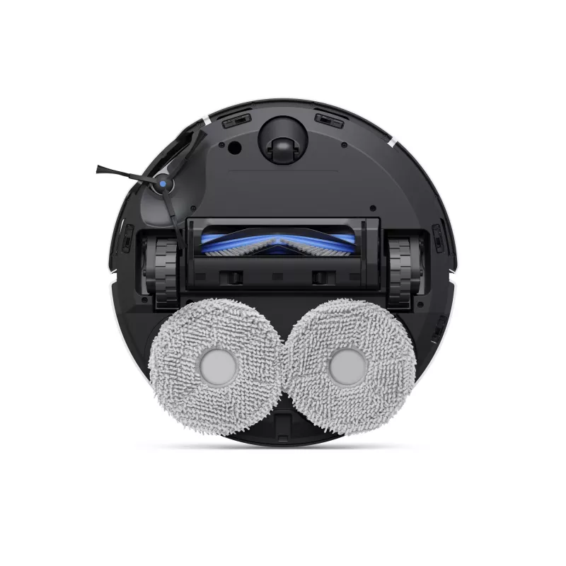 Robotolmuimeja Ecovacs Deebot T50 Pro Omni — 185 min tööaeg, 6400 mAh aku, 3 L baastolmu mahutavus, D-ToF lidar navigatsioon, märgpühkimine, 9 mm ületus
