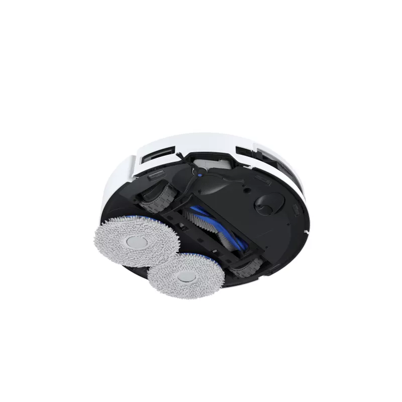 Robotolmuimeja Ecovacs Deebot T50 Pro Omni — 185 min tööaeg, 6400 mAh aku, 3 L baastolmu mahutavus, D-ToF lidar navigatsioon, märgpühkimine, 9 mm ületus