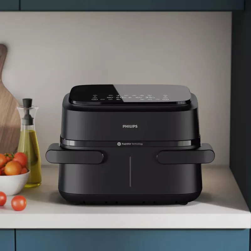Philips 1000 series NA150/00 fritüür Topelt 7 L Eraldiseisev 2450 W Kuumaõhufritüür Must