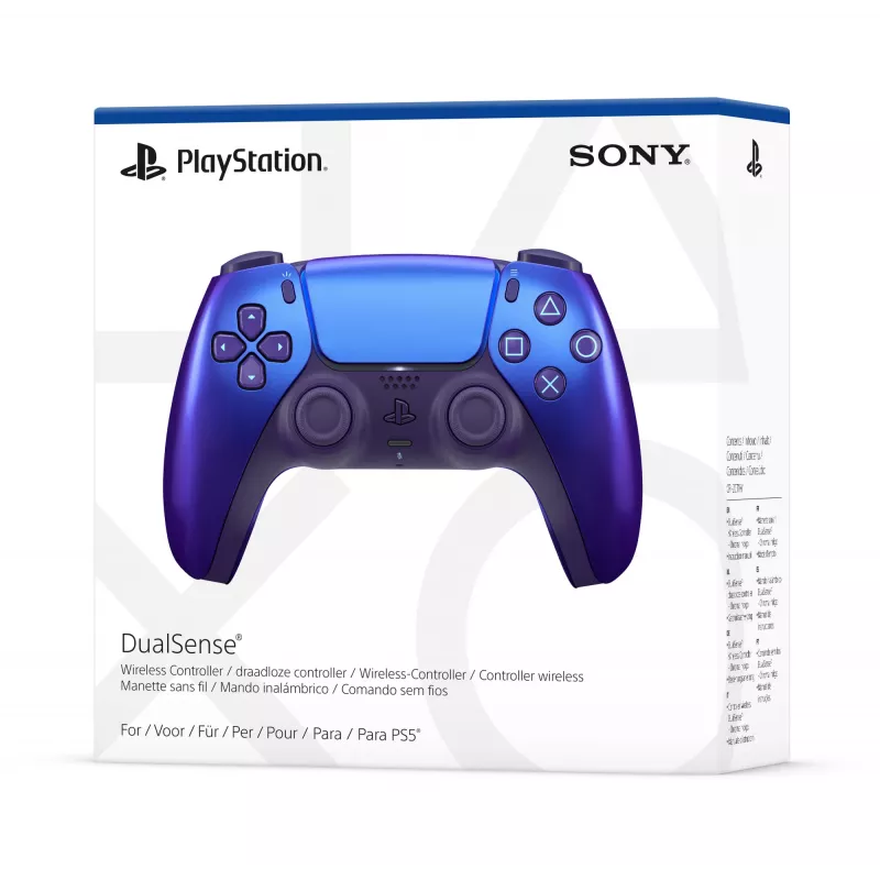 Gamepad Sony Indigo Bluetooth/USB for PlayStation 5 — Wireless & Wired, USB-C, Speaker, Headphone Out