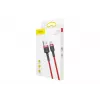 BASEUS põimitud Cafule kiirlaadimiskaabel – USB Type-A kuni USB-C 2A – 2m – Punane (Nailon)
