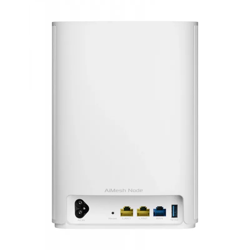 ASUS ZenWiFi AX Hybrid (XP4) (1-PK) Kaheribaline (2,4 GHz / 5 GHz) Wi-Fi 6 (802.11ax) Valge 2 integreeritud