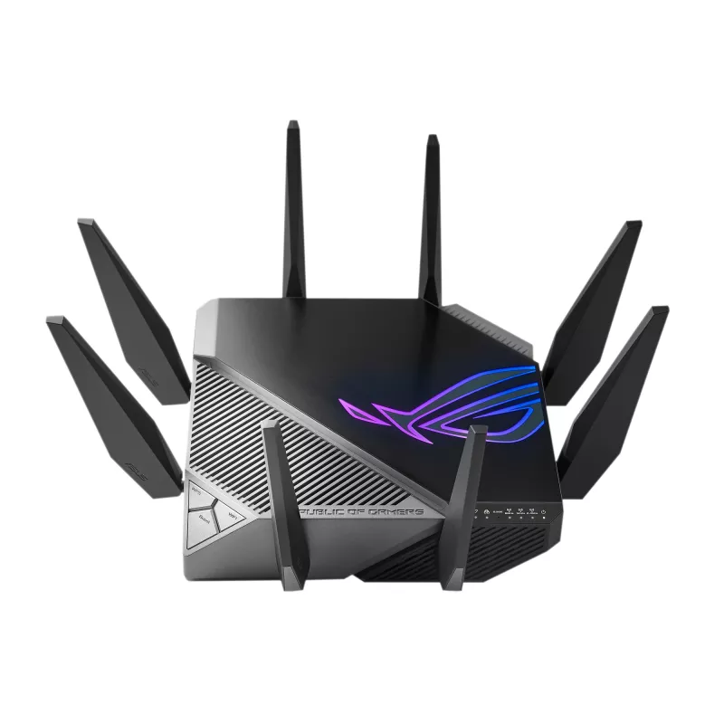 ASUS GT-AXE11000 traadita ruuter Gigabit Ethernet Kolmriba (2,4 GHz / 5 GHz / 6 GHz) Must
