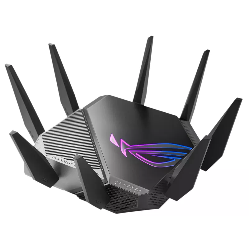 ASUS GT-AXE11000 traadita ruuter Gigabit Ethernet Kolmriba (2,4 GHz / 5 GHz / 6 GHz) Must
