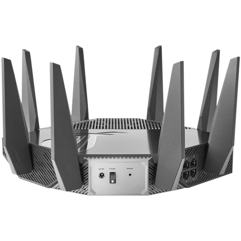 ASUS GT-AXE11000 traadita ruuter Gigabit Ethernet Kolmriba (2,4 GHz / 5 GHz / 6 GHz) Must