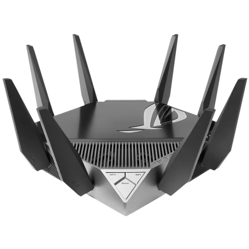 ASUS GT-AXE11000 traadita ruuter Gigabit Ethernet Kolmriba (2,4 GHz / 5 GHz / 6 GHz) Must