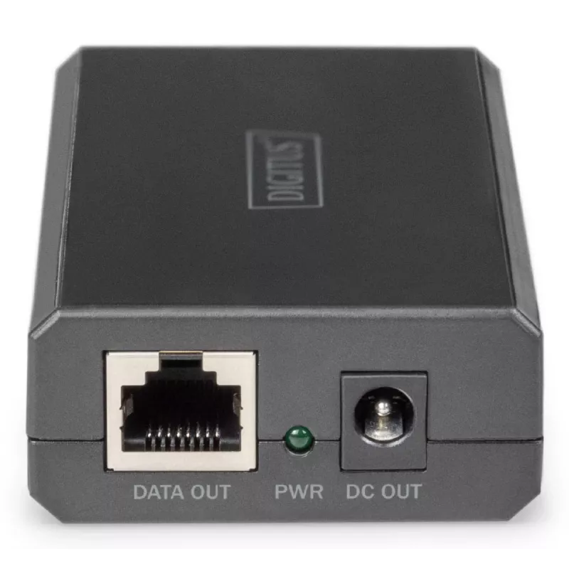 DIGITUS Gigabit Ethernet PoE jaotur 802.3af/at/bt Väljund: 12V/4.25A 24V/2.125A 51W