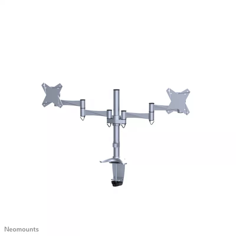 Neomounts FPMA-D1330DSILVER monitorihoidik 10-27 tolli, Klamber/tagakinnitus, 9 kg, 25.4 cm (10 tolli), 68.6 cm (27 tolli), 100 x 100 mm, Hõbedane