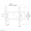 Neomounts PLASMA-W200 TV mount wall 37-85 inch - tiltable, 2.16 m (85 inch), 200 x 200 mm, 865 x 480 mm, 0 - 30°, Steel, Silver