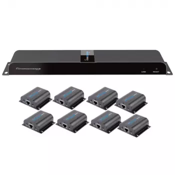 Techly HDMI 1x8 jaotur-pikendaja üle CAT6/6a/7 50m IR tagasisuunaga IDATA EX-HL81TY