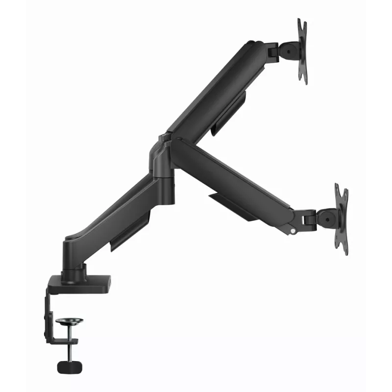 GEMBIRD reguleeritav laua 2-ekraani kinnitusvars USB-portidega, 17–32 tolli