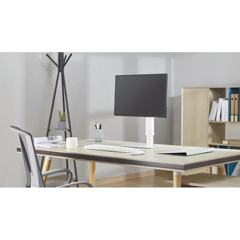 Monitor desk stand GEMBIRD MS-D1ST-02 — height-adjustable full-motion for 17–32 inch screens, max 8 kg, VESA 75x75–100x100, Must