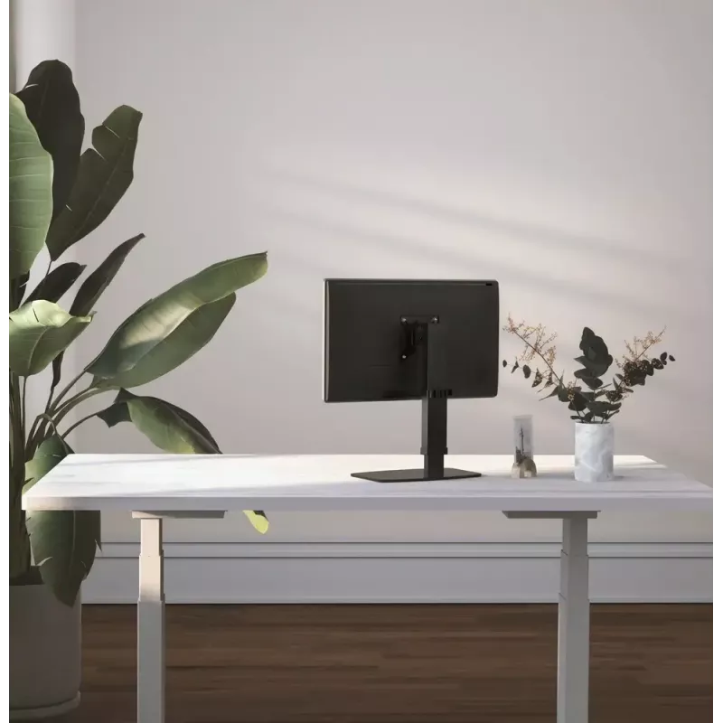 Monitor desk stand GEMBIRD MS-D1ST-02 — height-adjustable full-motion for 17–32 inch screens, max 8 kg, VESA 75x75–100x100, Must