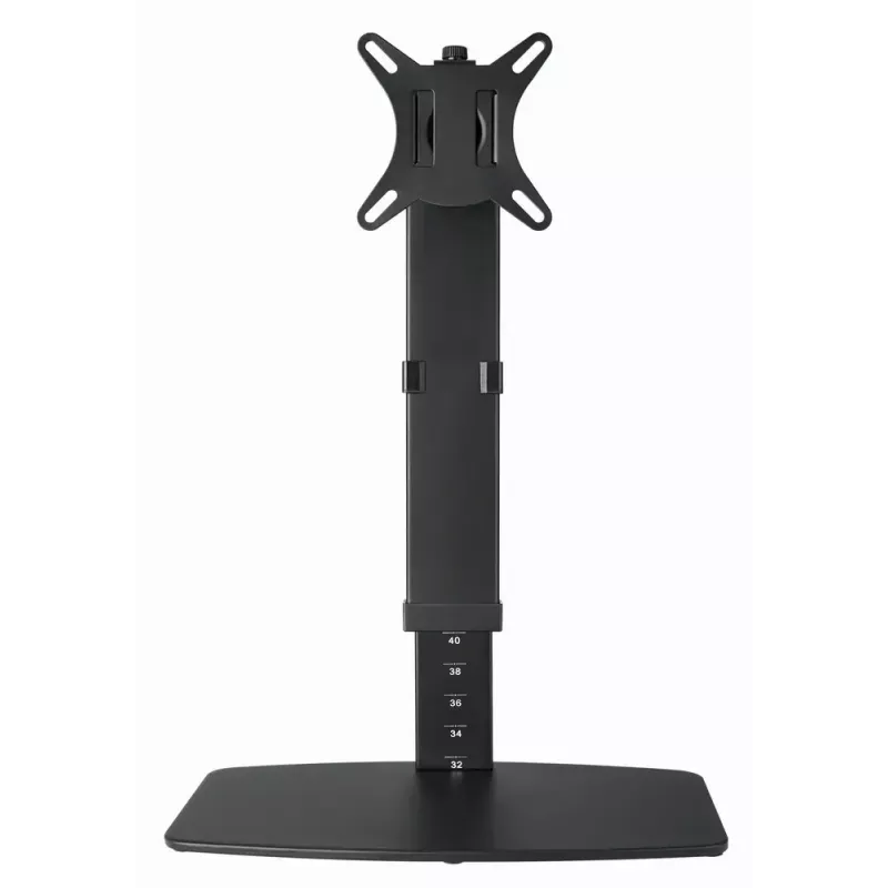 Monitor desk stand GEMBIRD MS-D1ST-02 — height-adjustable full-motion for 17–32 inch screens, max 8 kg, VESA 75x75–100x100, Must
