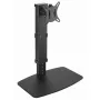 Monitor desk stand GEMBIRD MS-D1ST-02 — height-adjustable full-motion for 17–32 inch screens, max 8 kg, VESA 75x75–100x100, Must