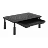 Monitorialus GEMBIRD MS-TABLE-D-01 — kõrgusega reguleeritav lauatõstuk 1 sahtliga, teras, 140 mm kõrgus, toetab 1 ekraani, 20 kg kandevõime